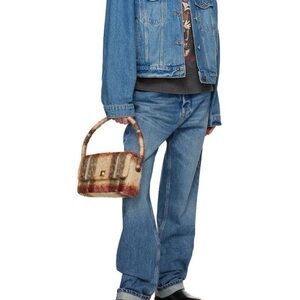 Anine Bing Plaid Wool “Nico” Shoulder Bag